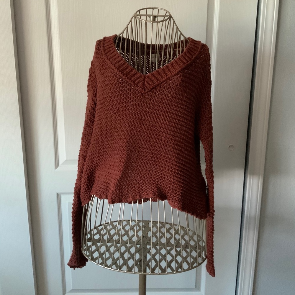 Orange Knit Shirt